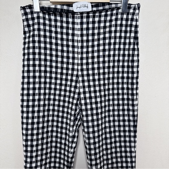 Joseph Ribkoff Womens 10 Pull On Cropped Gingham Pants - Picture 3 of 12
